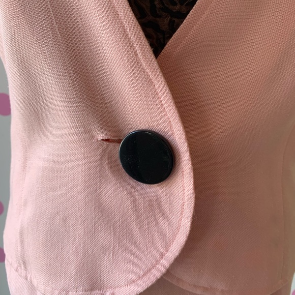 Vintage 1980’s Albert Nipon Pink Skirt Suit - Picture 3 of 6